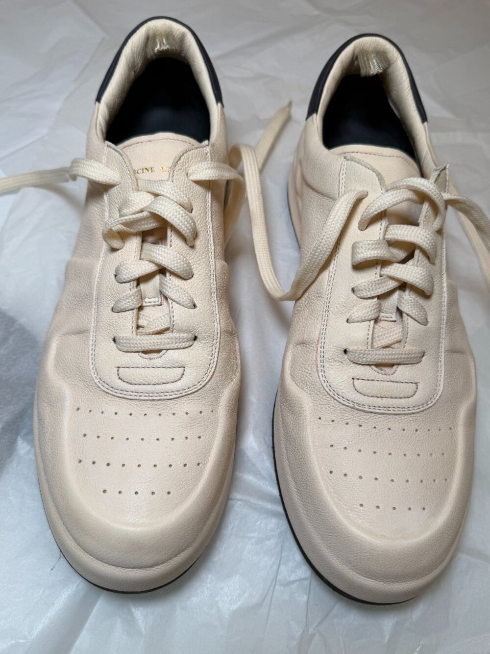 Officine Creative Cream/Ivory Leather Low Tops